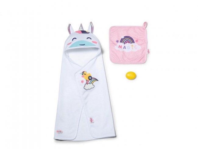 <img src='https://webimage.pl/pics/573/7/d4001167837573.jpg' style='height:440px' /> Baby born - Hooded Towel Set