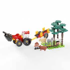 Klocki Waffle mini Farmer - Leśna akcja ratunkowa, 100 elementów (907573)