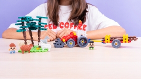 Klocki Waffle mini Farmer - Leśna akcja ratunkowa, 100 elementów (907573)