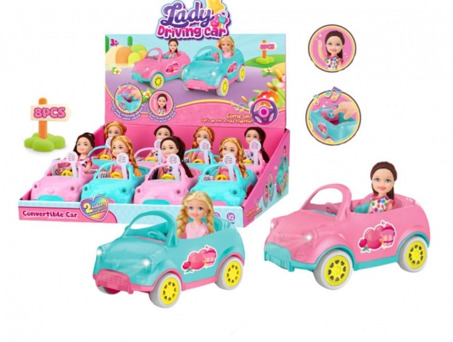 Lalka z samochodem mix