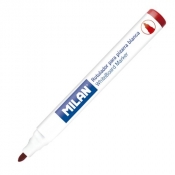 Marker cienki do tablic MILAN okrągła końcówka, czerwony