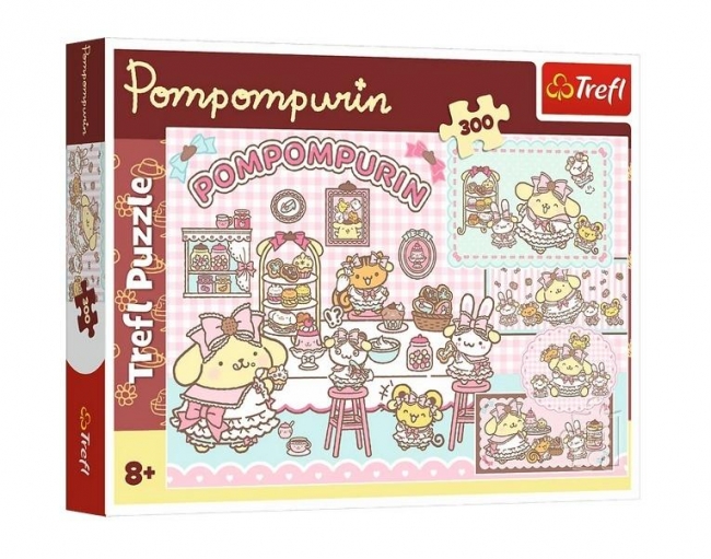 <img src='https://webimage.pl/pics/574/0/d5900511230574.jpg' style='height:440px' /> Puzzle 300 Cukierkowy świat Pompompurina