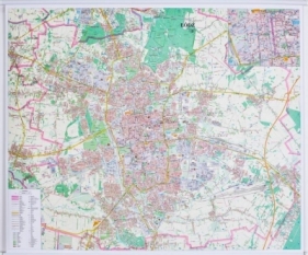 Łódź. Mapa ścienna 1:20 000 - Opracowanie zbiorowe