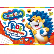 Bambino, Blok rysunkowy A4/20k - Mini Zoo