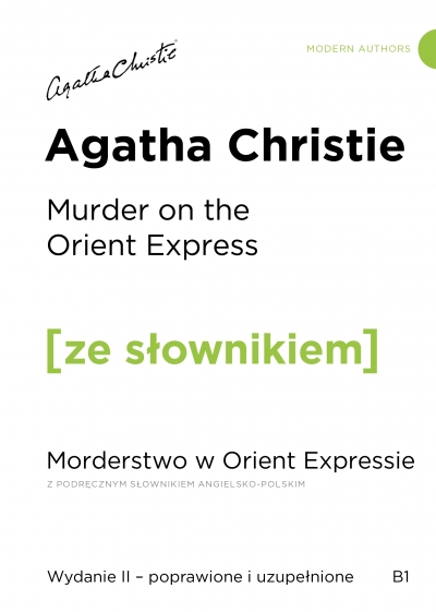 Murder on the Orient Express / Morderstwo w Orient Expressie z podręcznym słownikiem angielsko-polskim