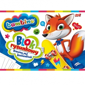 Blok rysunkowy Bambino, A4 20 kartek - Mini Zoo