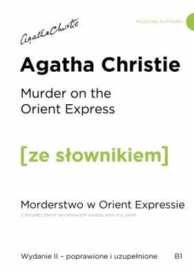 Murder on the Orient Express / Morderstwo w Orient Expressie z podręcznym słownikiem angielsko-polskim - Agatha Christie