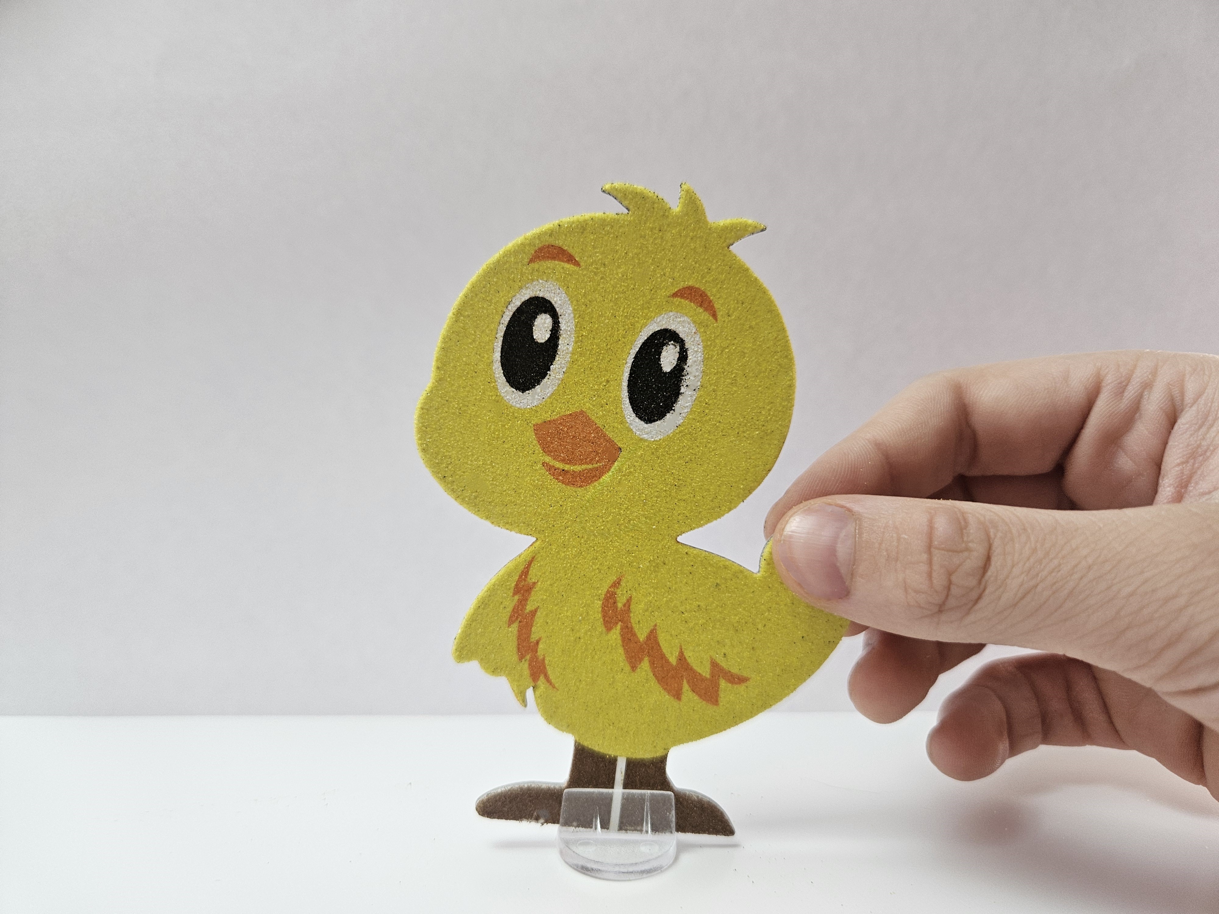 Zestaw kreatywny Piaskowe Malowanki - Ozdoby Wielkanocne - Kurczaczek