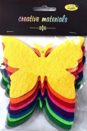 Motyle z filcu 11,5x8,5cm 9szt