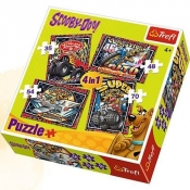 Przygody Scooby-Doo - puzzle 4w1 (34257)