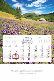 Kalendarz 2020 Jednodzielny Góry KM01