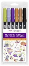 Flamastry dwustronne Mistery 6szt
