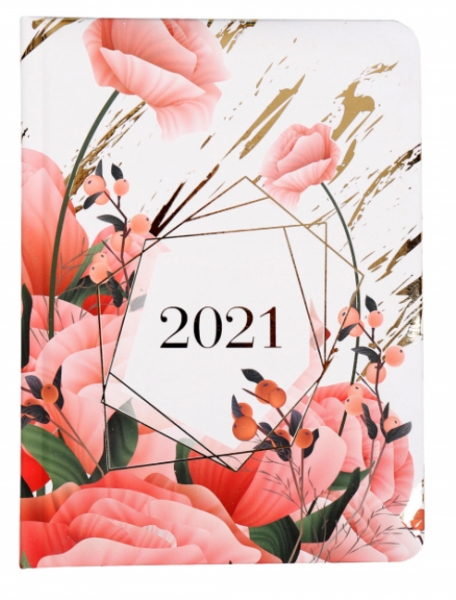 Kalendarz tygodniowy B6 2021 - Kwiaty