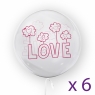 Tuban, balon 45 cm - Love (6 sztuk) (TU 3757)