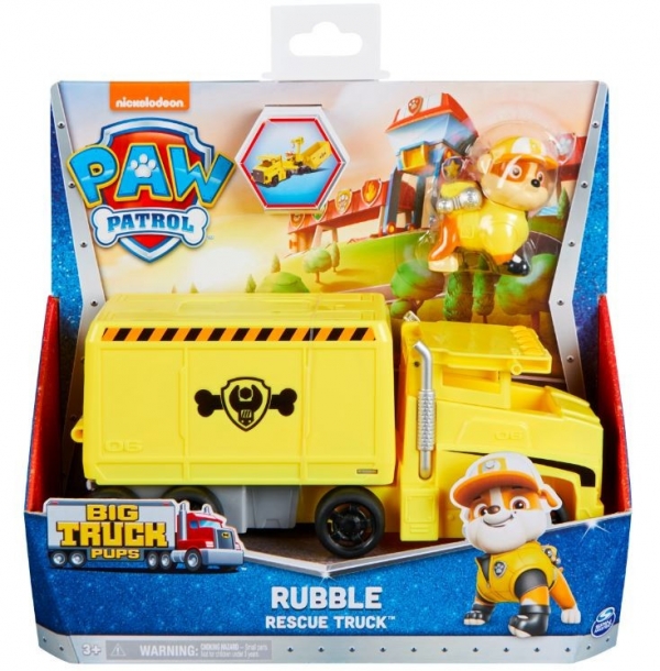 Pojazd z figurką Psi Patrol Big Truck Pups Rubble (6063832/20136539)