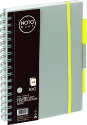 Kołobrulion Grand NOTObook A5 100 kartek szary kratka