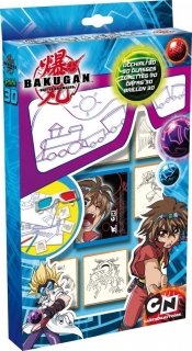 Pieczątki 3D + okulary Bakugan