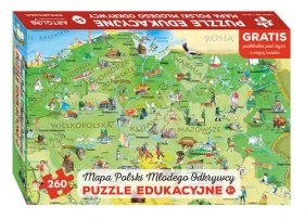 Polska Młodego Odkrywcy puzzle dla dzieci