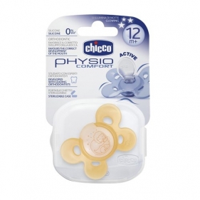 Smoczek do uspokajania physio comfort silikonowy jaskrawy 1 szt 12m+ (7281541)