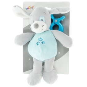 Grzechotka Axiom zawieszka new baby Miś lub piesek miętowy i różowy 25 cm (4957)