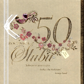 Karnet 50 Rocznica ślubu Diamond UK-10