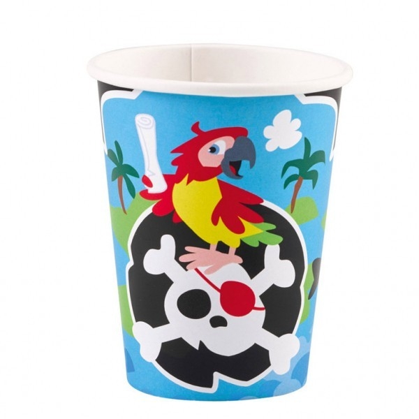 Kubeczki 250 ml Pirat, 8 sztuk (9902121)