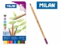 Kredki ołówkowe Milan BIG LEAD 213 sześciokątne, 12 kolorów w metalowym opakowaniu (80057)
