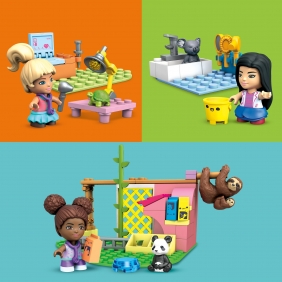 Mega Barbie: Salon dla zwierząt, zestaw klocków + 3 figurki (GYH09)