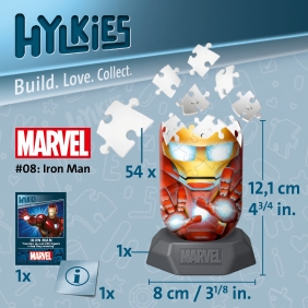 Ravensburger, Puzzle 3D Hylkies 56: Iron Man (12001157)