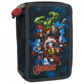Piórnik trójkomorowy z wyposażeniem Avengers 11