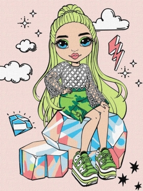 Malowanie po numerach - Rainbow High Jade Hunter