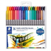 Flamastry Staedtler Design Journey dwustronne, 36 kolorów (S 3200 TB36)