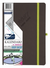 Kalendarz 2027 18 miesięczny B5 tygodniowy Hip Hop - szary