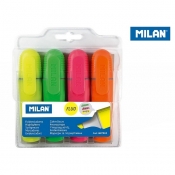 Zakreślacze MILAN FLUO, 4 kolory (1687804)