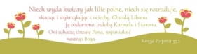 Zakładka Duża (9) - Niech Wyda Kwiaty Jak Lilie... (SZZ/009)