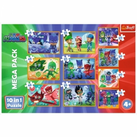 Puzzle 10w1: Dzielni Pidżamersi (90357)