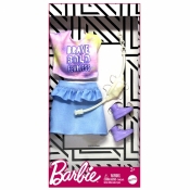 Barbie: Modne kreacje - koszulka i spódniczka (FND47/GHW84)