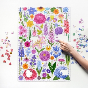 Puzzlove CzuCzu: Kwiaty ogrodowe - puzzle rodzinne, 1000 el
