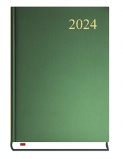Kalendarz Asystent 2024, dzienny A5 - zieleń (T-237C-Z2)