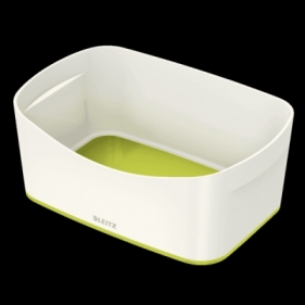 Pudło archiwizacyjne Leitz my box pojemnik bez przykrywki - biało-zielony 246 mm x 98 mm x 160 mm (52571064)