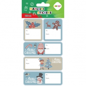 Naklejki Happy Color Effect-Xmas Blue Tag, 10x20cm