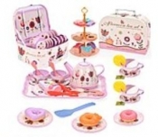 Zestaw do herbaty w kuferku 19el