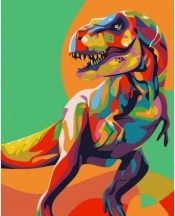 Malowanie po numerach - Dinozaur 40x50cm