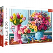 Puzzle 1500: Kwiaty w wazonach (26157)