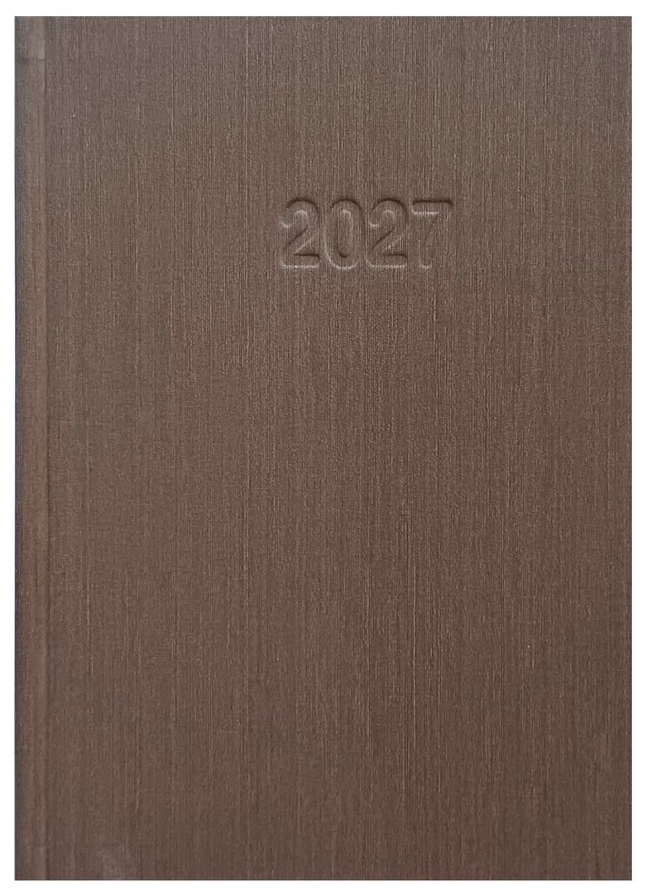 Kalendarz 2027 A5 Info mat - brązowy