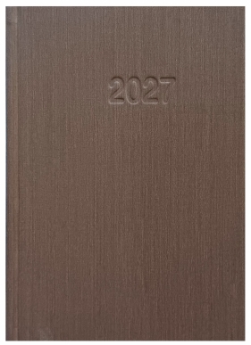 Kalendarz 2027 A5 Info mat - brązowy