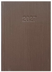 Kalendarz 2027 A5 Info mat - brązowy