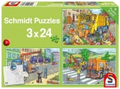 Puzzle 3x24: Pojazdy komunalne