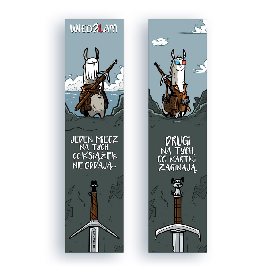 Zakładka kartonowa - Dwa miecze
