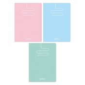 Herlitz, brulion klejony A5, 96 kartek w kratkę - Pastel Color Blocking